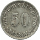 Kaiserreich 50 Pfennig 1875 F - kleiner Adler